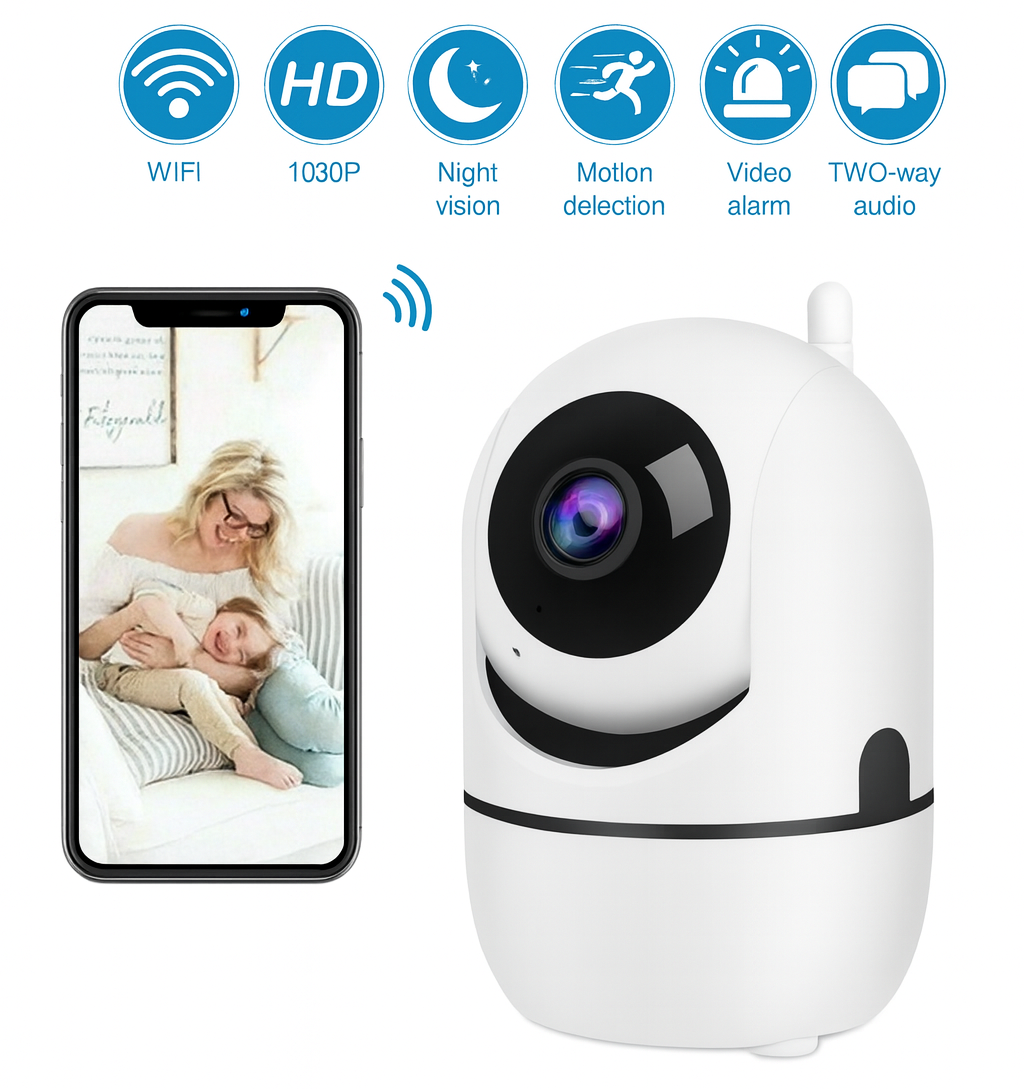 Cámara de Seguridad WiFi 1080P para Interior