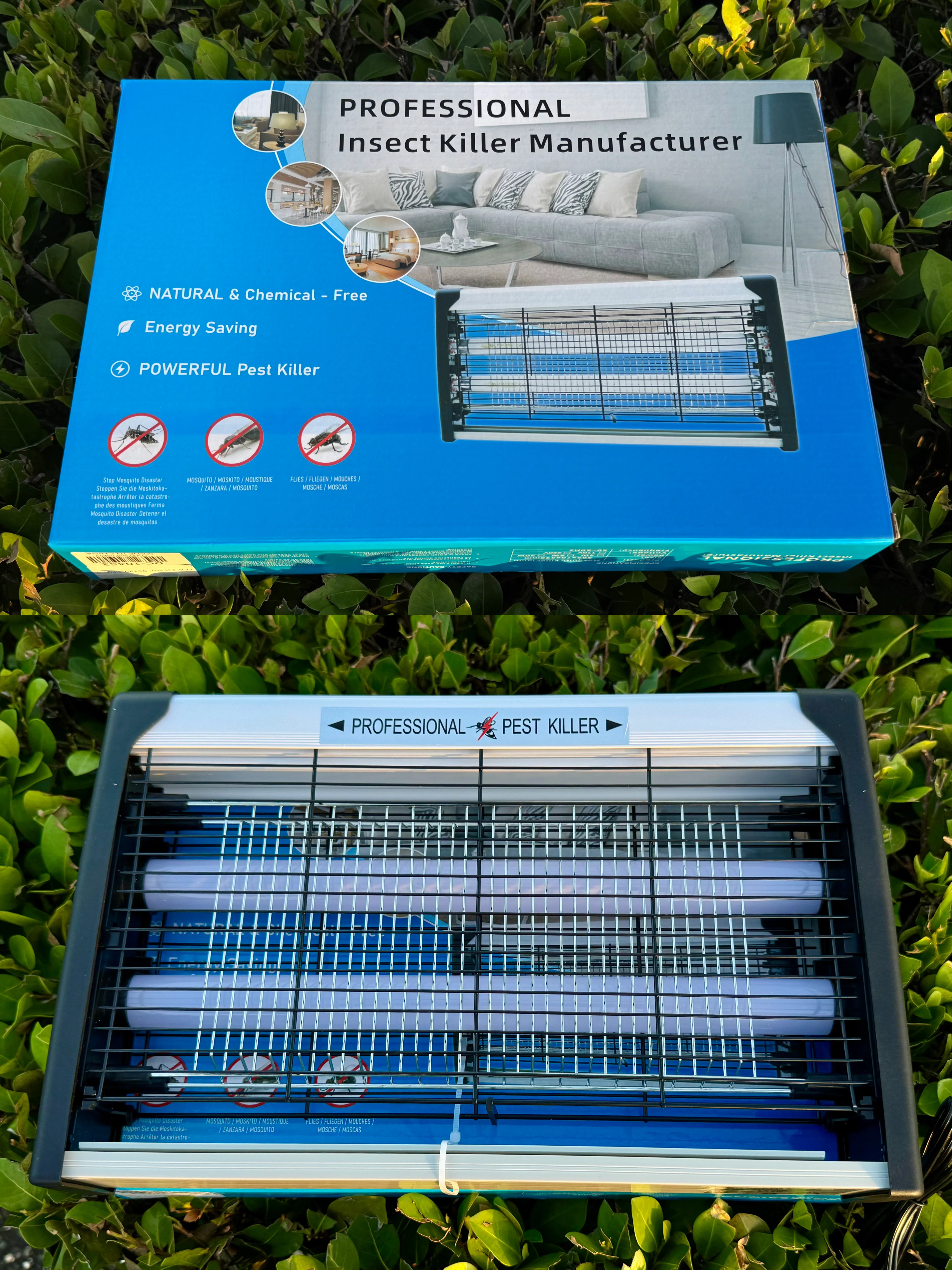 Bug Zapper - Lampara de 20w industrial exterminadora de plagas